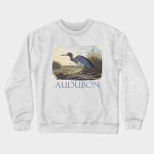 Little Blue Heron by John James Audubon Crewneck Sweatshirt